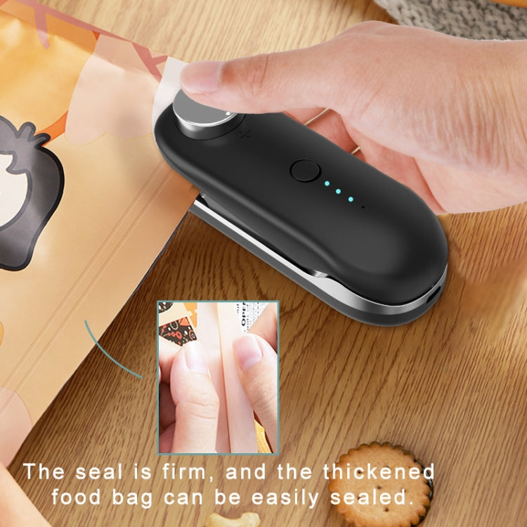 Electroplating Two-Color Rechargeable Magnetic Sealing Machine Refrigerator Sticker Food Bag Plastic Bag Sealing Machine