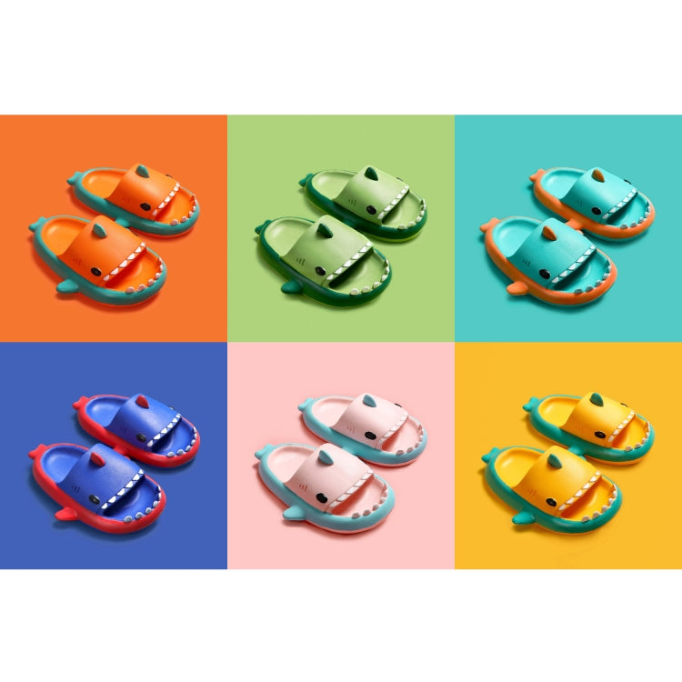 Stereo Color Shark EVA Slippers Children Non-Slip Soft Bottom Slippers, Size: 190