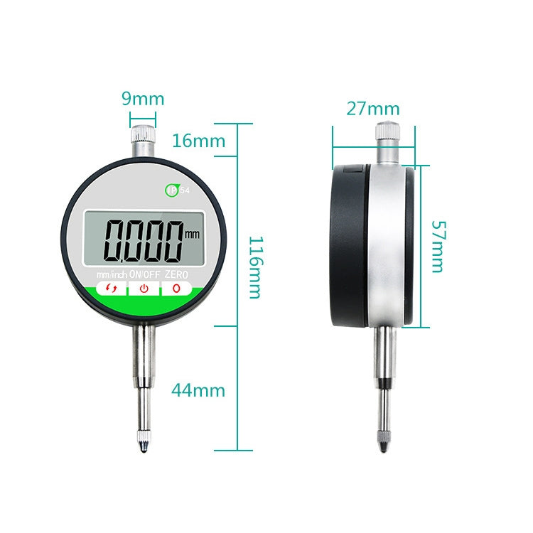 0-12.7mm Waterproof And Dustproof Digital Indicator For Stroke Measurement(Digital Dial Indicator)