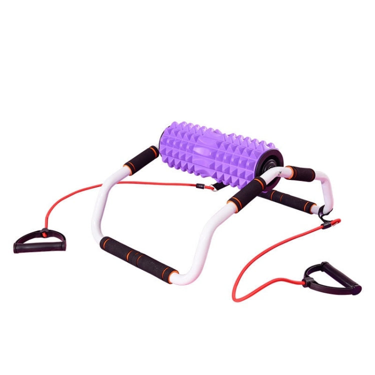 3 In 1 Indoor Multifunctional Yoga Foam Roller + Push-Up Holder + Pull Rope Fitness Equipment Set