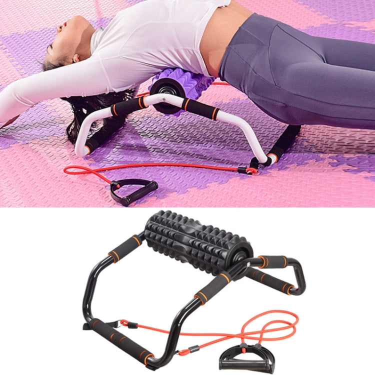 3 In 1 Indoor Multifunctional Yoga Foam Roller + Push-Up Holder + Pull Rope Fitness Equipment Set