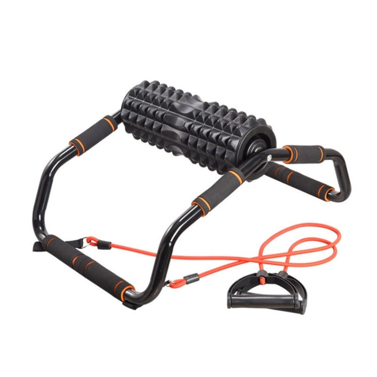 3 In 1 Indoor Multifunctional Yoga Foam Roller + Push-Up Holder + Pull Rope Fitness Equipment Set
