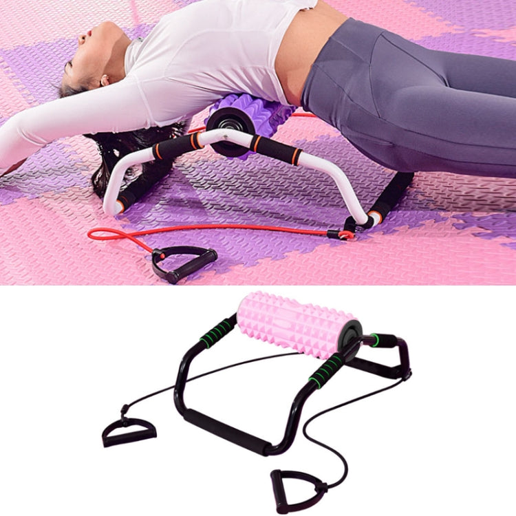 3 In 1 Indoor Multifunctional Yoga Foam Roller + Push-Up Holder + Pull Rope Fitness Equipment Set