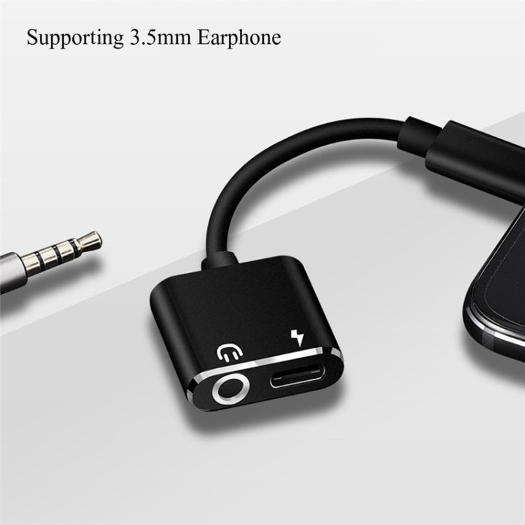 USB-C / Type-C to 3.5mm Aux + USB-C / Type C Earphone Adapter Charger Audio Cable