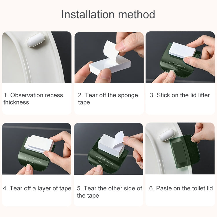 4 PCS FY-J109 Toilet Cover Handle Home No Dirty Hand Toilet Lift Lid Tool