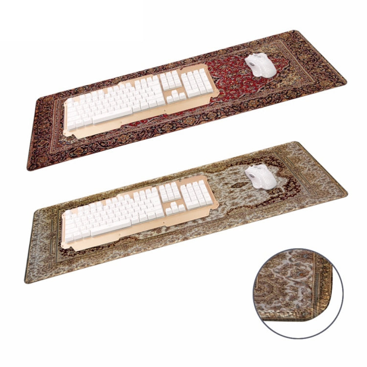 2 PCS Personality Retro Pattern Mouse Pad Office Game Keyboard Anti-Skid Pad, Dimensions: Overlock  300 x 600mm