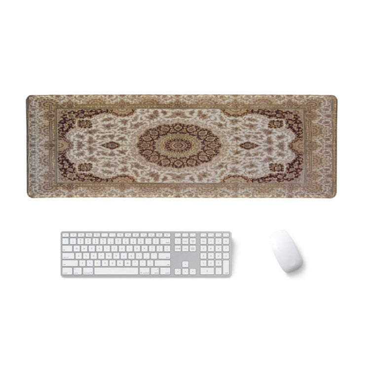 2 PCS Personality Retro Pattern Mouse Pad Office Game Keyboard Anti-Skid Pad, Dimensions: Overlock  300 x 800mm