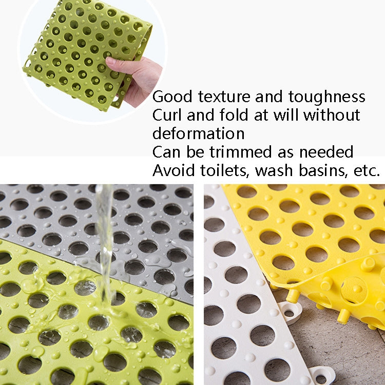 4 PCS Bathroom Anti-Slip Mat Shower Room Splicing Ground Pad, Size: 30x30cm