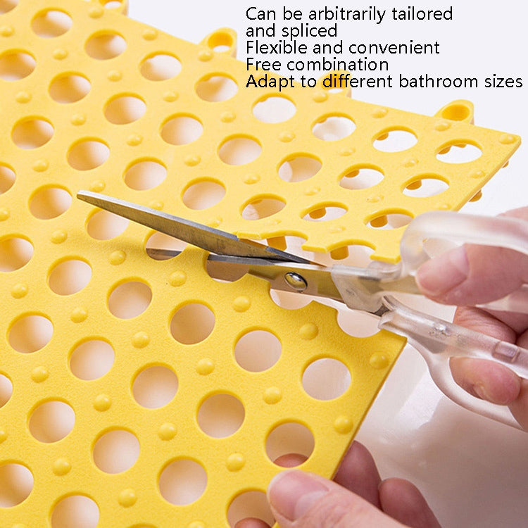 4 PCS Bathroom Anti-Slip Mat Shower Room Splicing Ground Pad, Size: 30x30cm