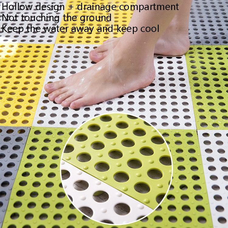 4 PCS Bathroom Anti-Slip Mat Shower Room Splicing Ground Pad, Size: 30x30cm