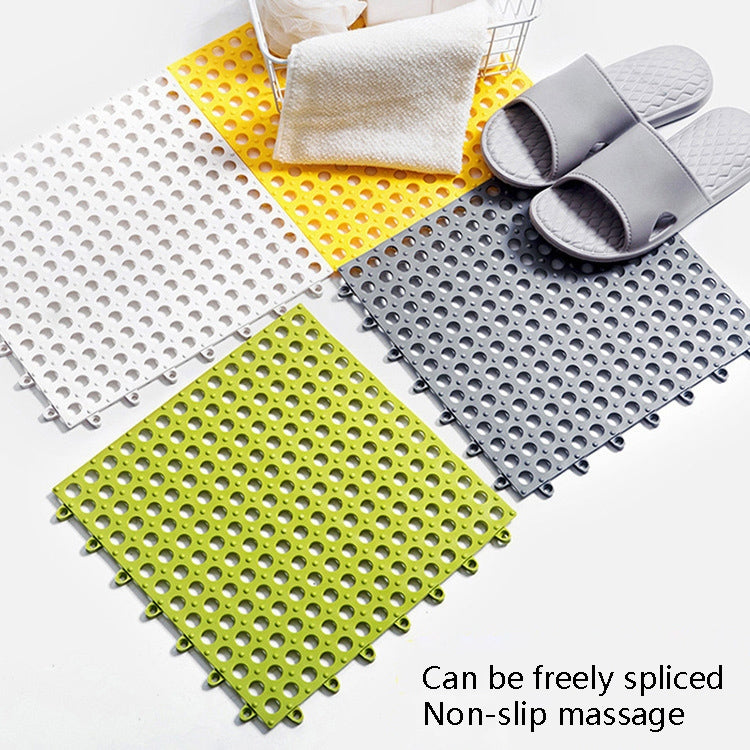 4 PCS Bathroom Anti-Slip Mat Shower Room Splicing Ground Pad, Size: 30x30cm