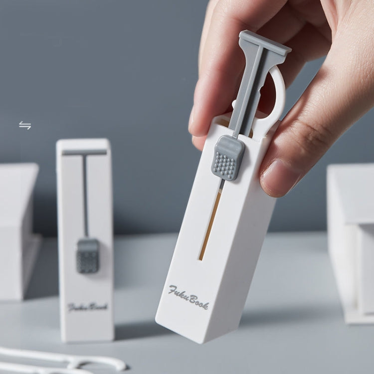 4 PCS  FuKu Book Disposable Portable Automatic Dental Floss Box for Cleaning Dental Floss Picks, Specification: Floss Box + 10 Dental Bars