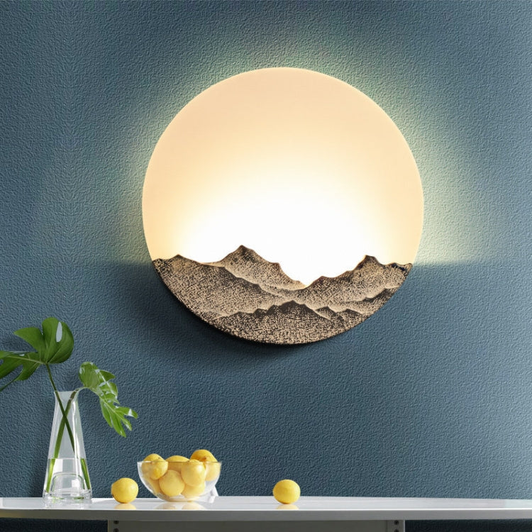 Chinese Style Wall Lamp LED Bedroom Bedside Lamp Living Room Decoration Lamps, Size:Mud Color Extra Large