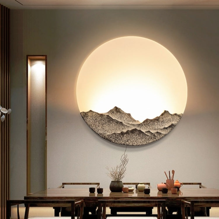 Chinese Style Wall Lamp LED Bedroom Bedside Lamp Living Room Decoration Lamps, Size:Ancient Silver Large