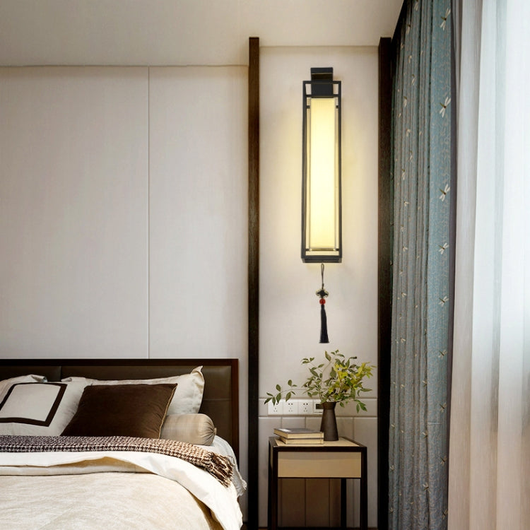 Chinese Style Wall Lamp Bedroom Bedside Living Room Decoration Lamps, Size:Large