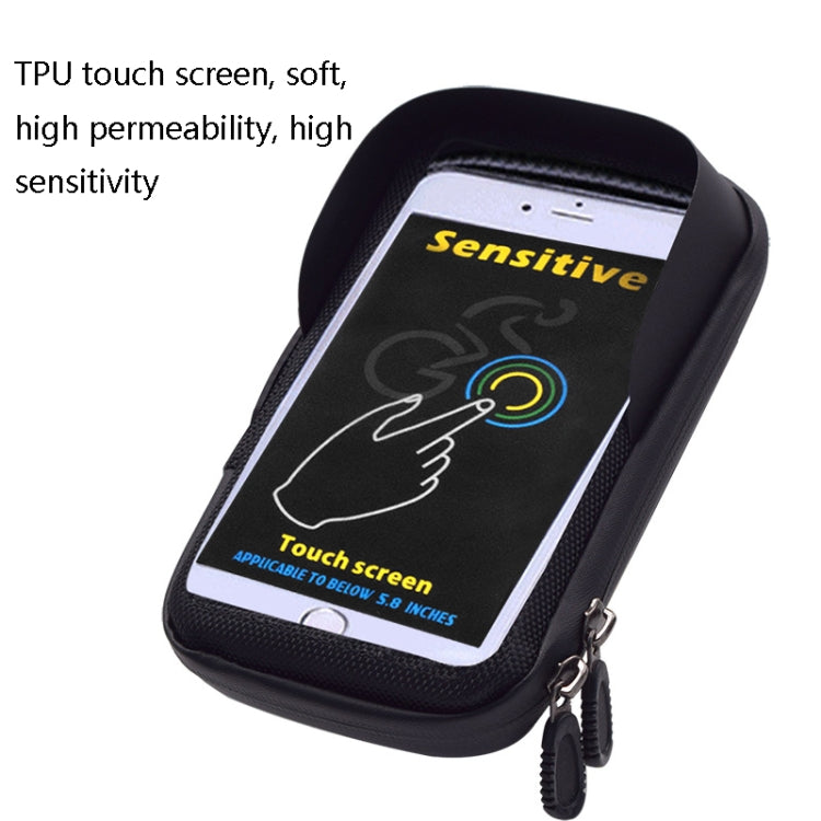 DCB-001 EVA Bicycle Waterproof Front Beam Bag Bike Touch Screen Mobile Phone Storage Bag(Bicycle Bag)