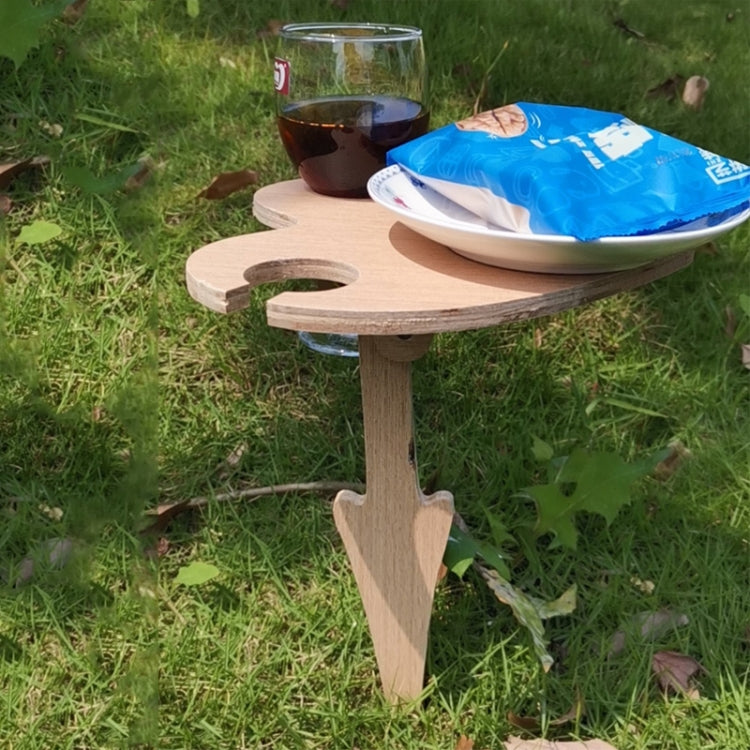 Wooden Detachable Wine Table Outdoor Folding Wine Table (Single Layer)