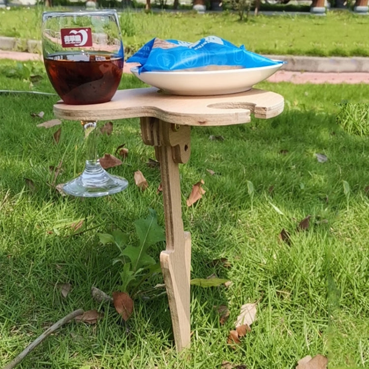 Wooden Detachable Wine Table Outdoor Folding Wine Table (Single Layer)