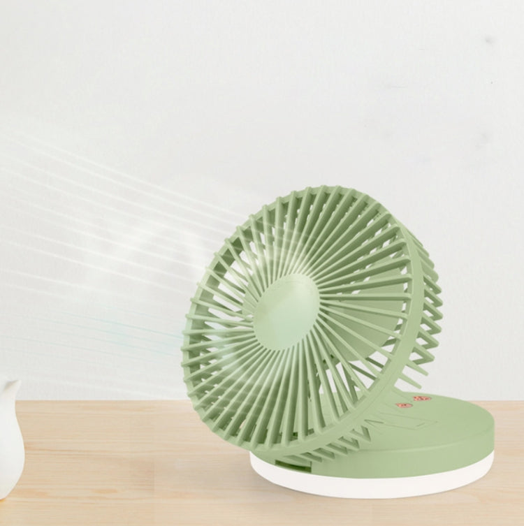 Portable Fan With Makeup Mirror Fill Light Can Be Folded With Desktop Night Light Random Color Delivery, Model:YS2008