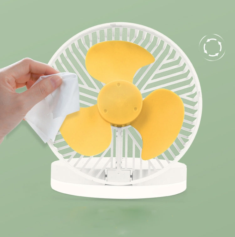 Portable Fan With Makeup Mirror Fill Light Can Be Folded With Desktop Night Light Random Color Delivery, Model:YS2008