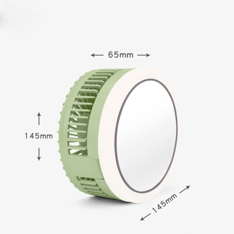 Portable Fan With Makeup Mirror Fill Light Can Be Folded With Desktop Night Light Random Color Delivery, Model:YS2008