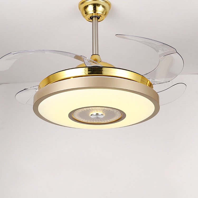 Modern Minimalist Invisible Ceiling Fan Lamp Living Room Dining Room Bedroom LED Remote Control Inverter Fan Lamp