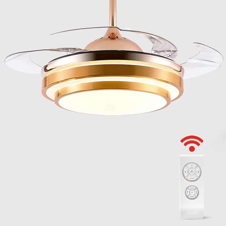 Modern Minimalist Invisible Ceiling Fan Lamp Living Room Dining Room Bedroom LED Remote Control Inverter Fan Lamp