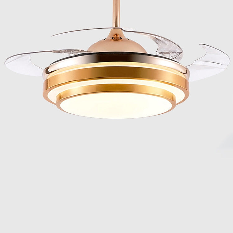 Modern Minimalist Invisible Ceiling Fan Lamp Living Room Dining Room Bedroom LED Remote Control Inverter Fan Lamp