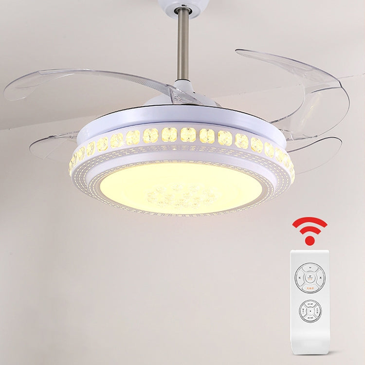 Modern Minimalist Invisible Ceiling Fan Lamp Living Room Dining Room Bedroom LED Remote Control Inverter Fan Lamp