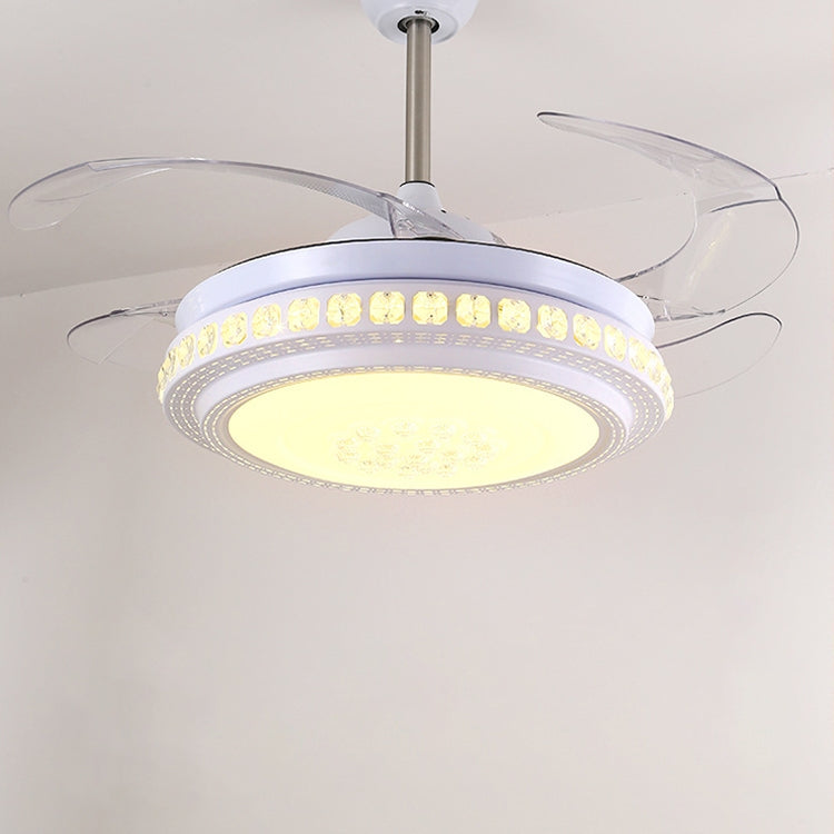 Modern Minimalist Invisible Ceiling Fan Lamp Living Room Dining Room Bedroom LED Remote Control Inverter Fan Lamp