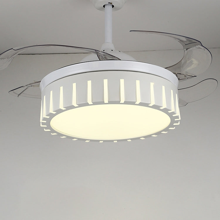 Modern Minimalist Invisible Ceiling Fan Lamp Living Room Dining Room Bedroom LED Remote Control Inverter Fan Lamp