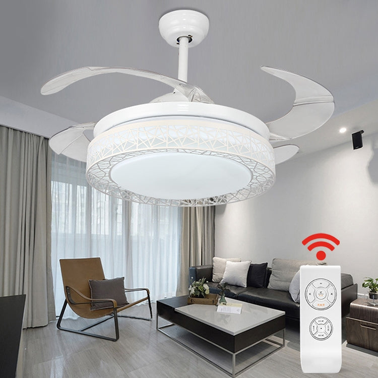 Modern Minimalist Invisible Ceiling Fan Lamp Living Room Dining Room Bedroom LED Remote Control Inverter Fan Lamp