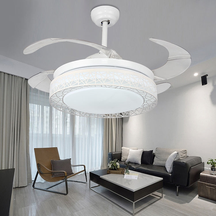 Modern Minimalist Invisible Ceiling Fan Lamp Living Room Dining Room Bedroom LED Remote Control Inverter Fan Lamp