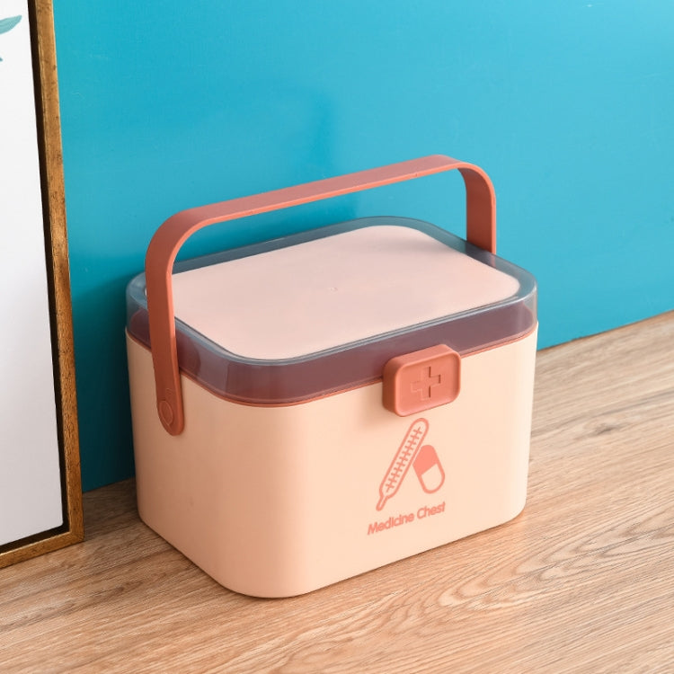 Household Plastic Small Medicine Box Portable Medicine Storage Box, Size: 27.7 x 20.4 x 19.4cm