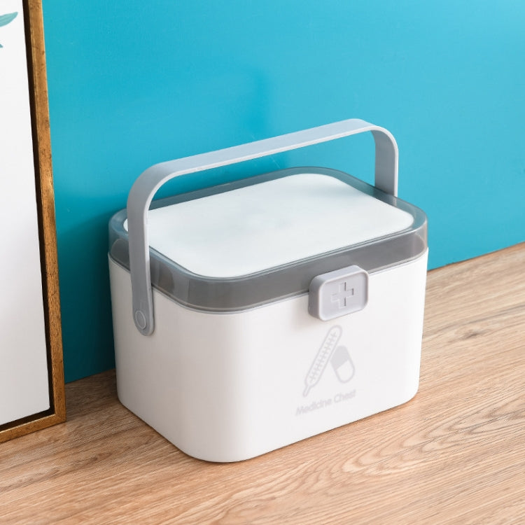 Household Plastic Small Medicine Box Portable Medicine Storage Box, Size: 27.7 x 20.4 x 19.4cm