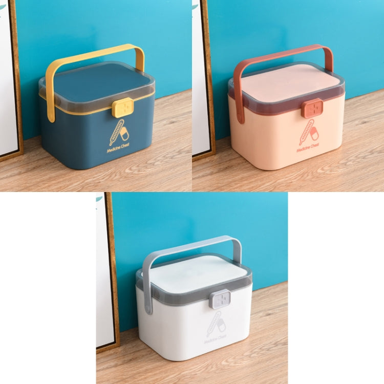 Household Plastic Small Medicine Box Portable Medicine Storage Box, Size: 27.7 x 20.4 x 19.4cm