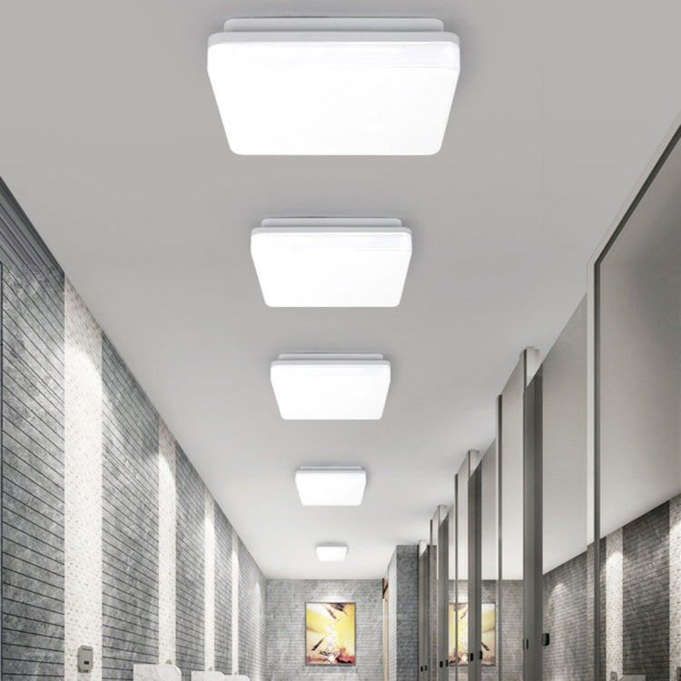 LED Ceiling Lamp Waterproof Moisture-Proof Dustproof Supply Light Bathroom Balcony Lamp, Power source: 230mm 18W