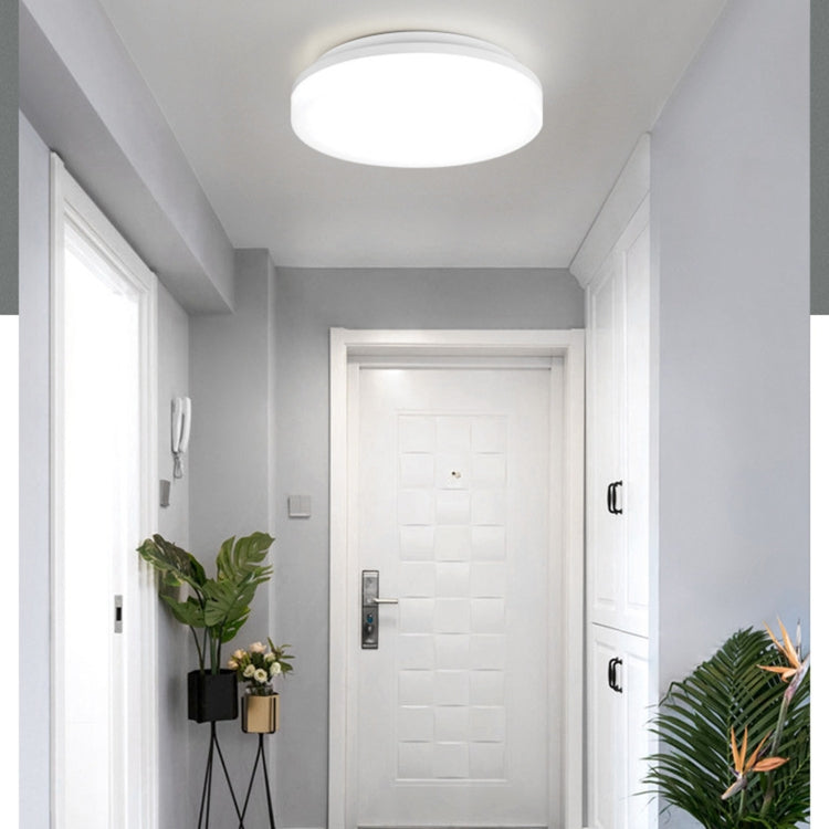 LED Ceiling Lamp Waterproof Moisture-Proof Dustproof Supply Light Bathroom Balcony Lamp, Power source: 280mm 24W