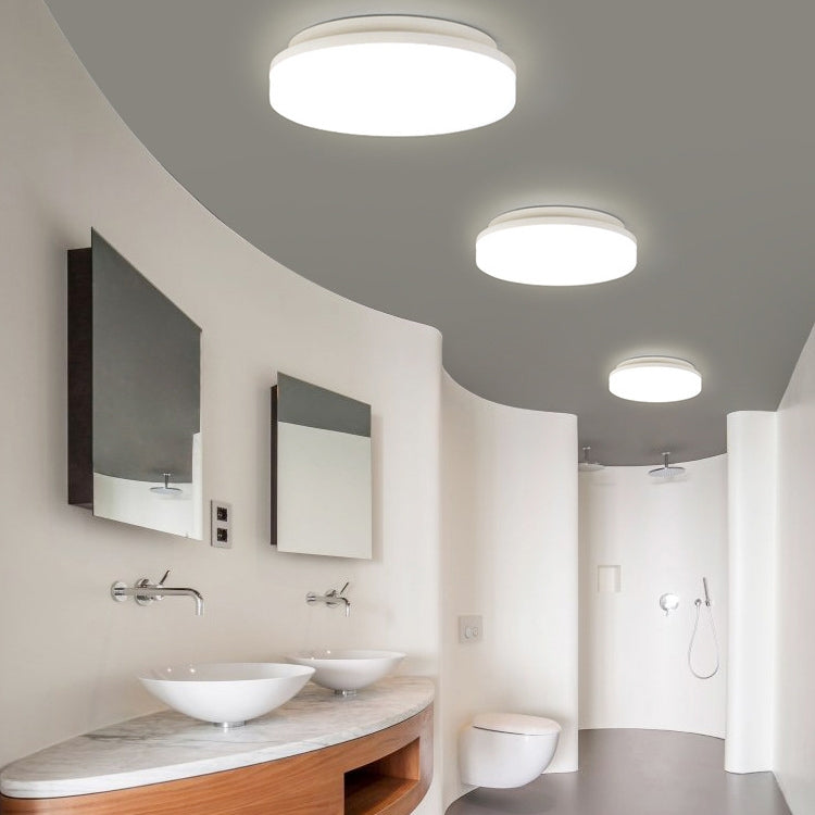 LED Ceiling Lamp Waterproof Moisture-Proof Dustproof Supply Light Bathroom Balcony Lamp, Power source: 280mm 24W