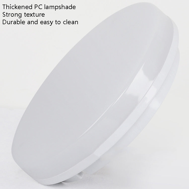 LED Ceiling Lamp Waterproof Moisture-Proof Dustproof Supply Light Bathroom Balcony Lamp, Power source: 280mm 24W