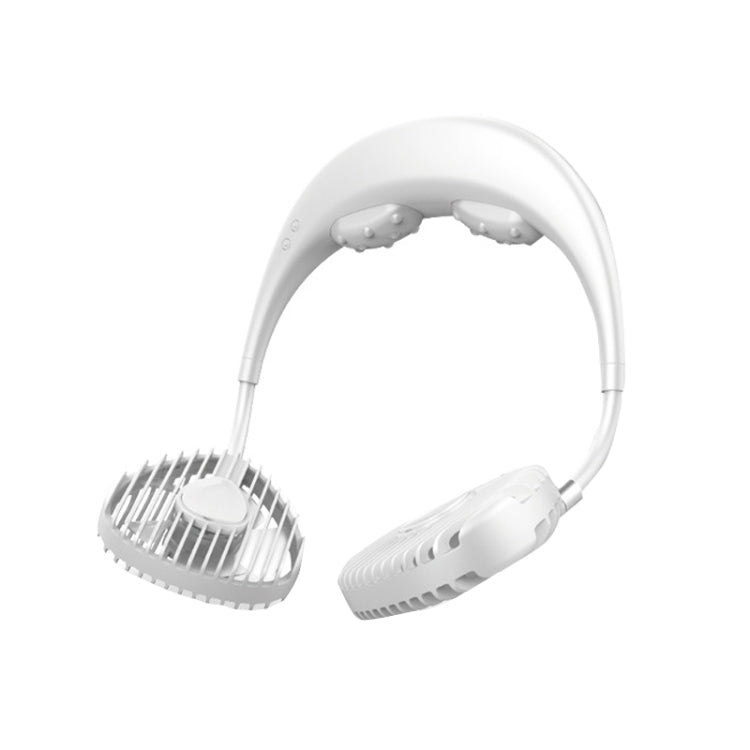 Light Leafless Spray Aromatherapy Massage Sports Mini Air Conditioner Fan Cooler Hanging Neck Fan White