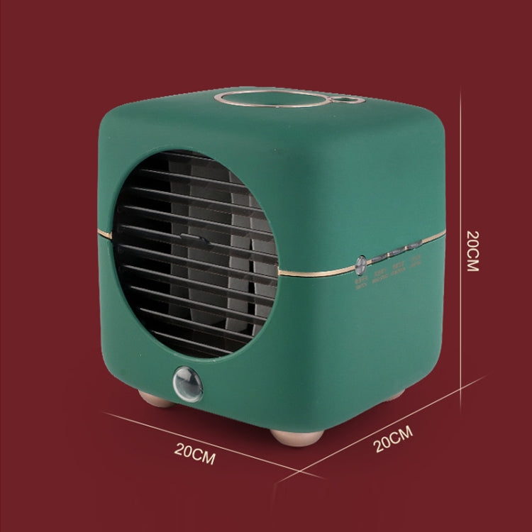 Light Leafless Spray Aromatherapy Massage Sports Mini Air Conditioner Fan Cooler Square Fan Green