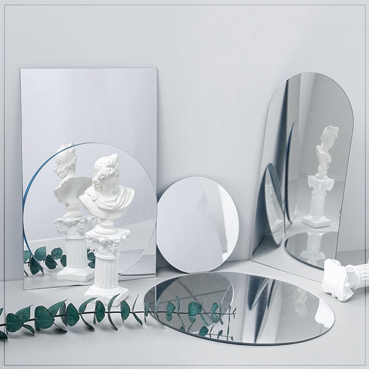 5 PCS Acrylic Geometric Mirror Reflector Photo Props Shooting Background, Colour: Arch 10x21cm