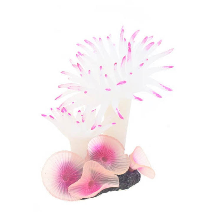 2 PCS Fish Tank Aquarium Simulation Landscaping Seabed Mollusk Coral Simulation Sea Tree Silicone Ornaments