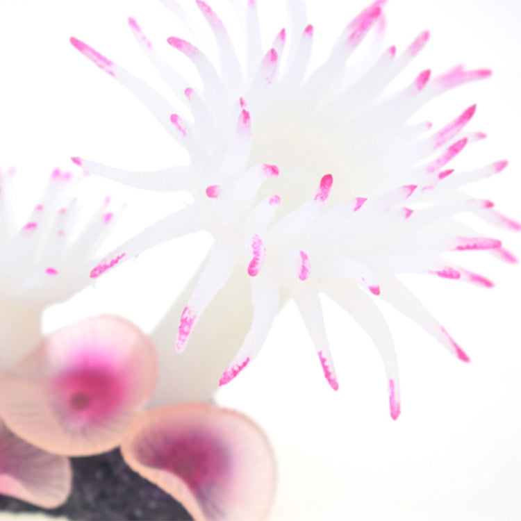2 PCS Fish Tank Aquarium Simulation Landscaping Seabed Mollusk Coral Simulation Sea Tree Silicone Ornaments