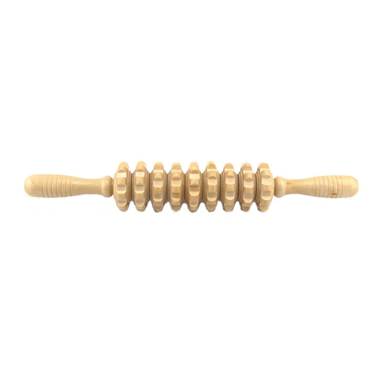 2 PCS Wooden Abdominal Massager Leg Roller Massager