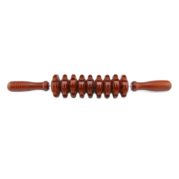 2 PCS Wooden Abdominal Massager Leg Roller Massager