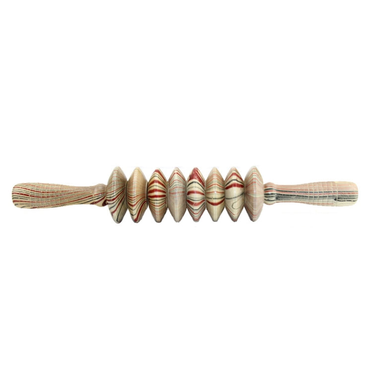 2 PCS Wooden Abdominal Massager Leg Roller Massager