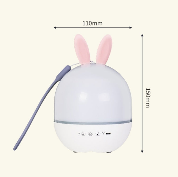 Romantic Starry Sky LED Night Light Bedroom Bedside Rotating Projector Atmosphere Light, Spec: USB Charging(Bunny)