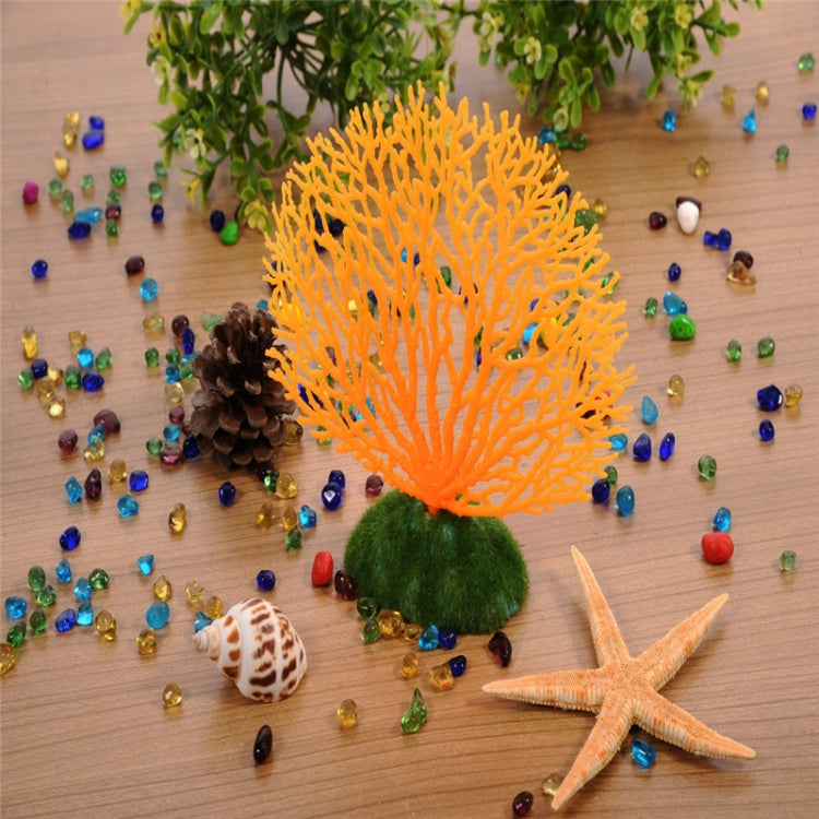 2 PCS Aquarium Decorative Silicone Fake Coral Fish Tank Artificial Plant Decorative